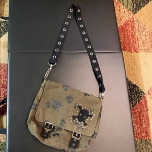 Army Green Skull Crossbody Bag